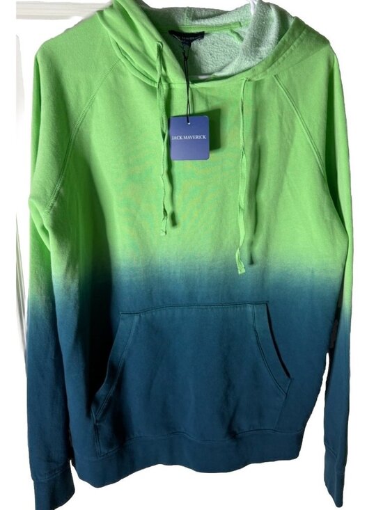 jack maverick Other - Jack Maverick Ombre Dip Dye Pullover Hoodie Men's Medium NEW W/TAGS